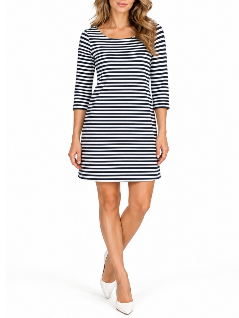 Lilly Pulitzer Irina Striped Terry Shift Dress XL Navy White Coastal Chic Preppy